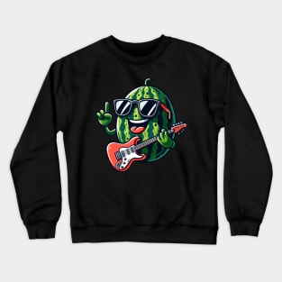 Melon Playing Guitar Crewneck Sweatshirt